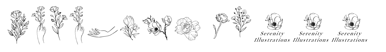 Serenity Font Duo Florals